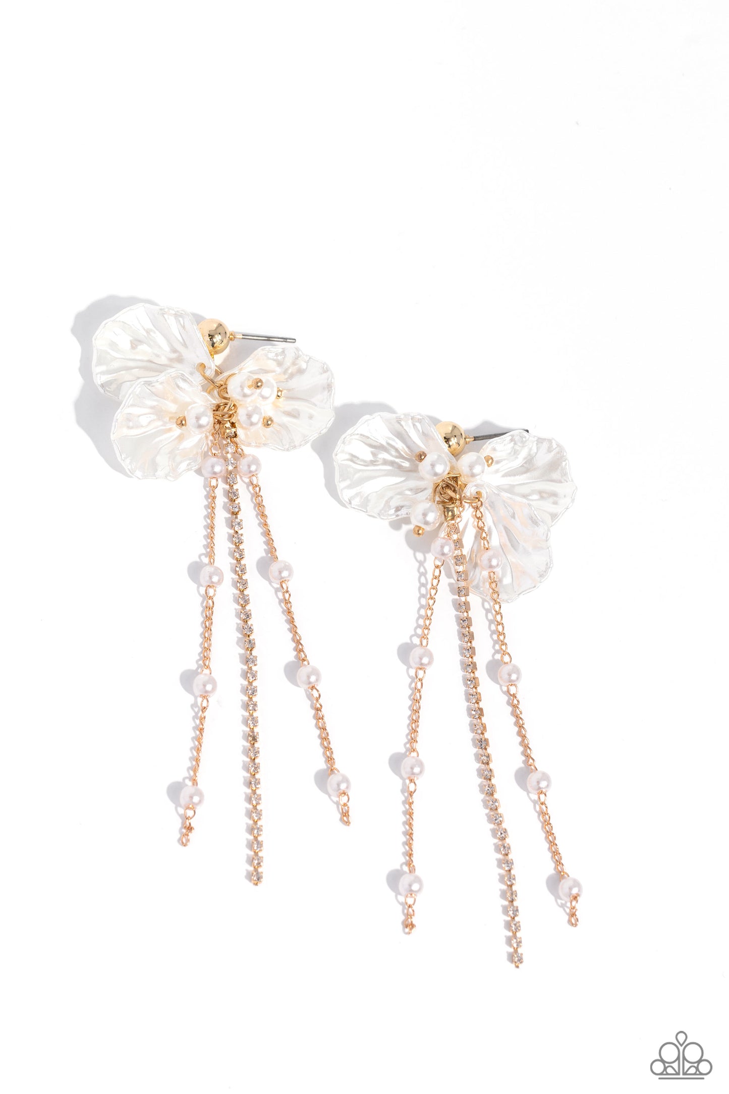 Paparazzi Earrings - Graceful Gesture - Gold