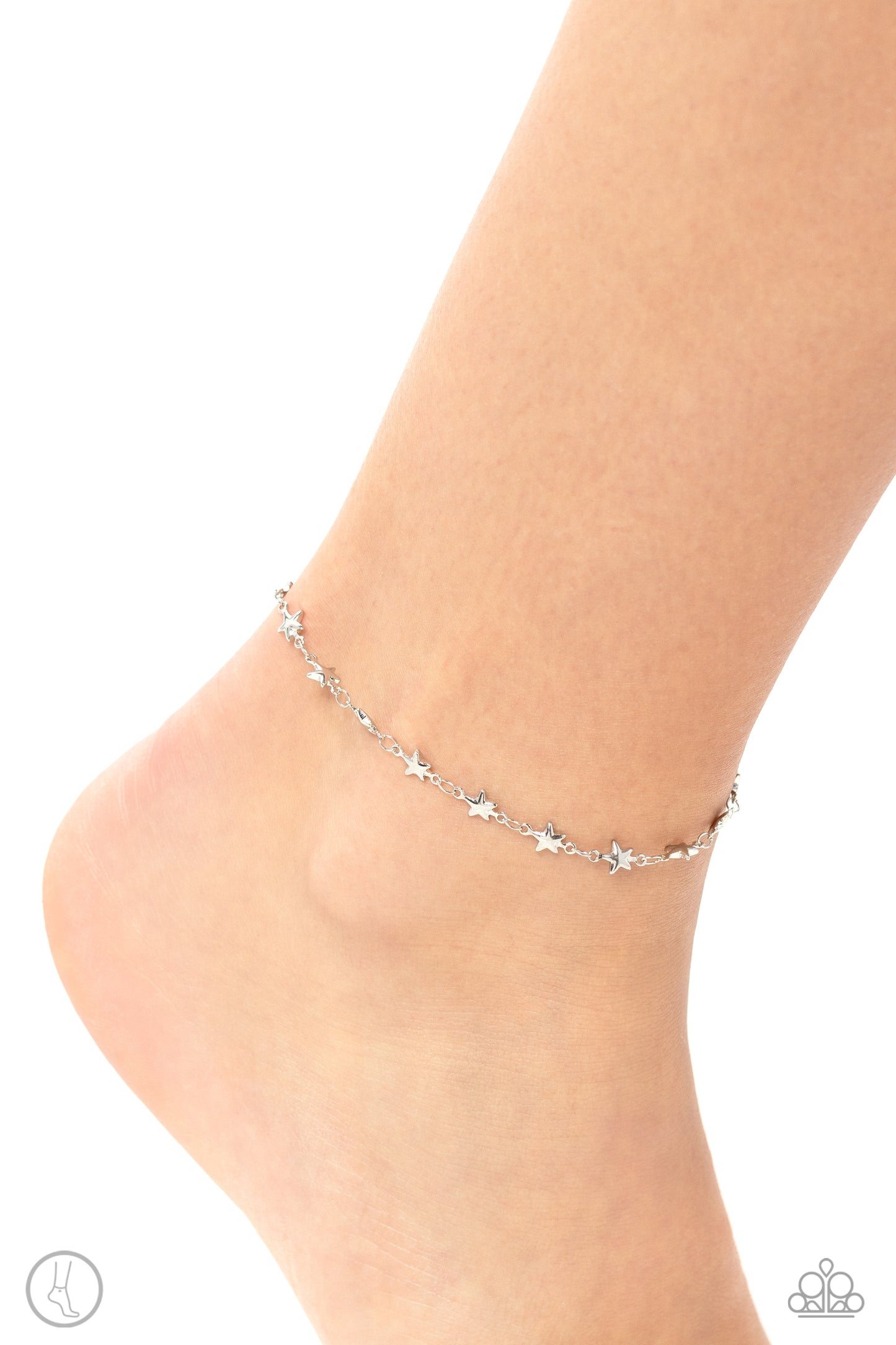 Paparazzi Anklets - Starry Swing Dance - Silver