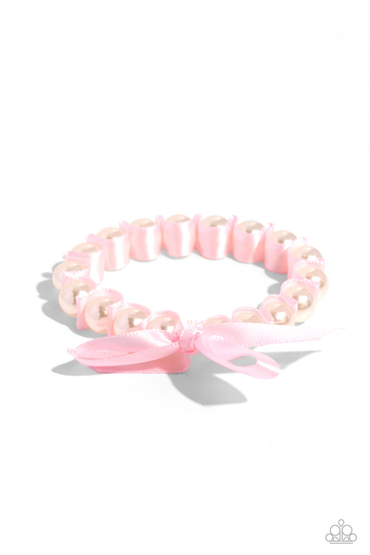 Paparazzi Bracelets - Ribbon Rarity - Pink