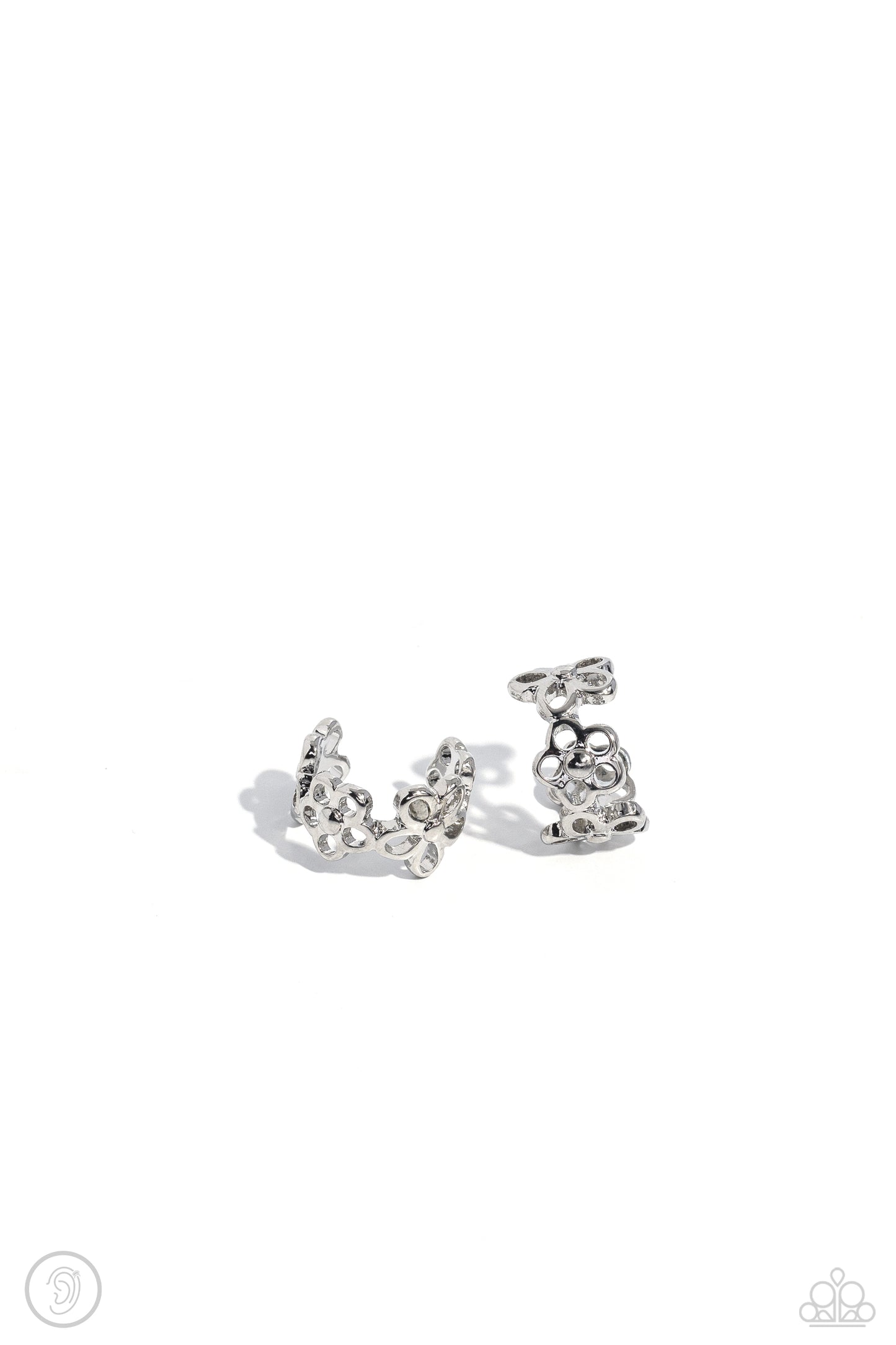 Paparazzi Earrings - Daisy Debut - Silver