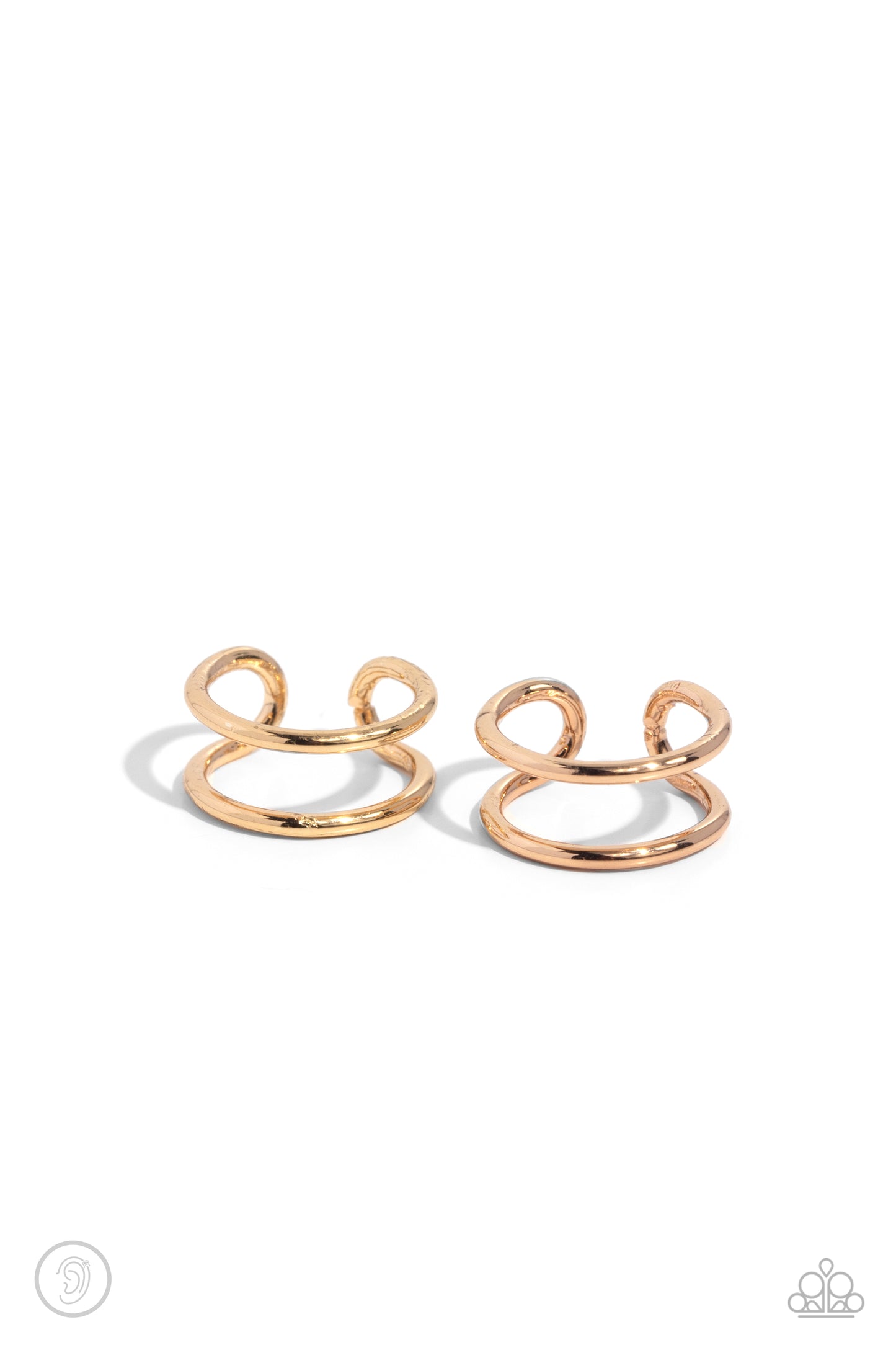 Paparazzi Earrings - Metallic Moment - Gold