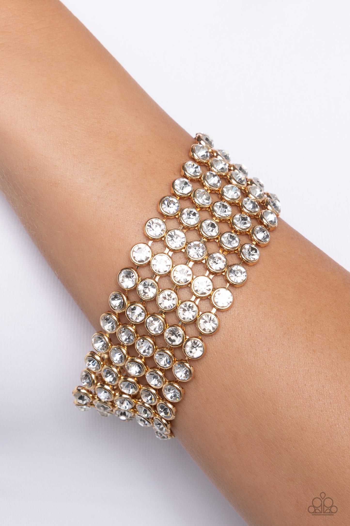 Paparazzi Bracelets - GLASSY Gallery - Gold