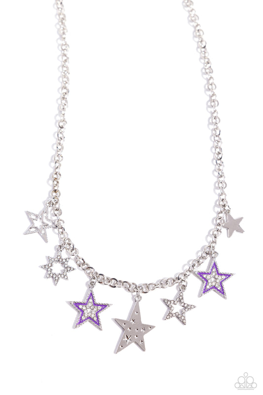Paparazzi Necklaces - Starstruck Sentiment - Purple