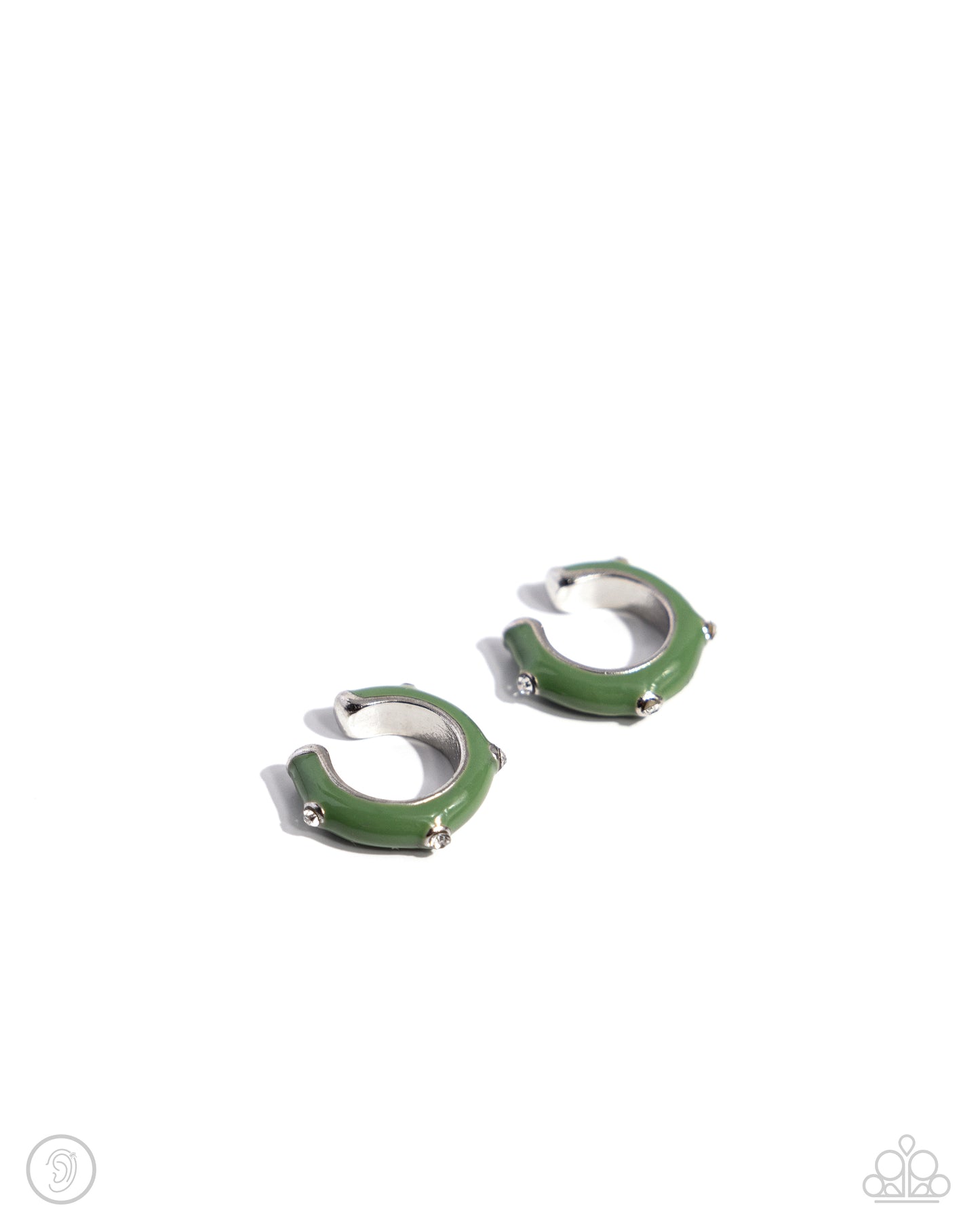 Paparazzi Earrings - Coastal Color - Green