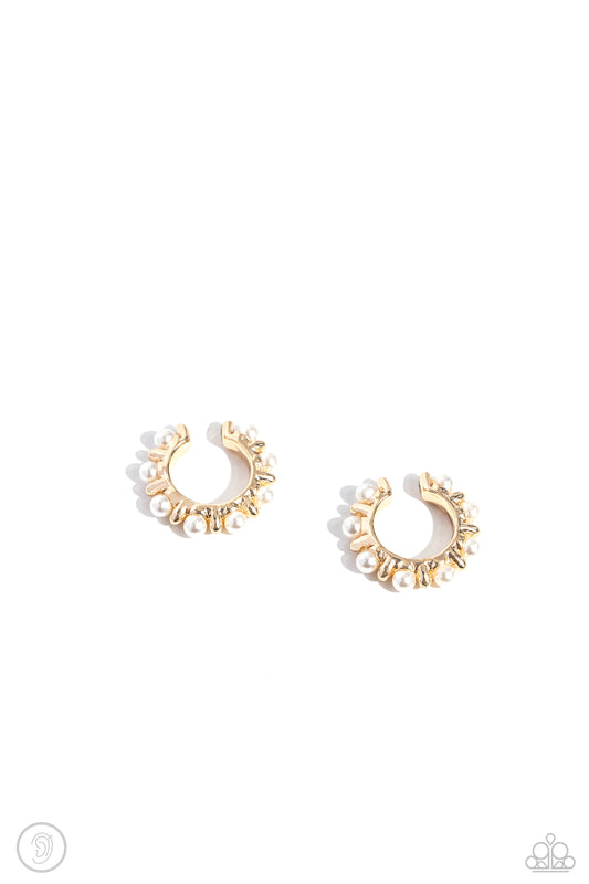 Paparazzi Earrings - Bubbly Basic - Gold