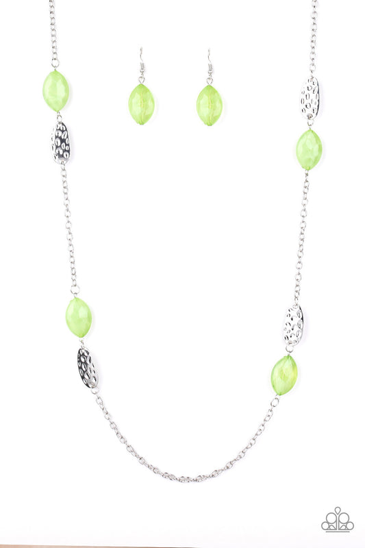 Paparazzi Necklaces - Beachfront Beauty - Green