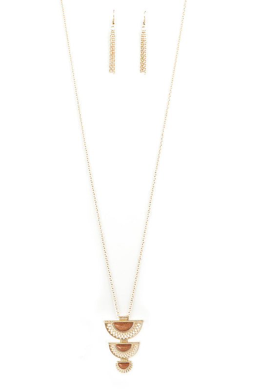 Paparazzi Necklaces - Serene Sheen - Gold