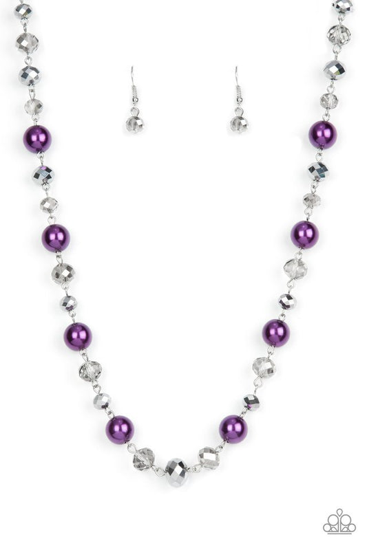 Paparazzi Necklaces - Decked out Dazzle - Purple