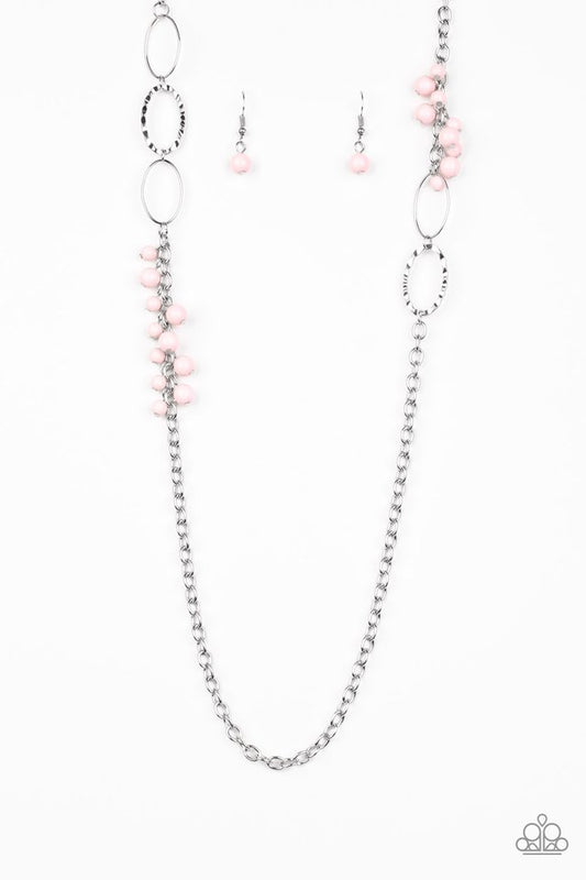 Paparazzi Necklaces - Flirty Foxtrot - Pink