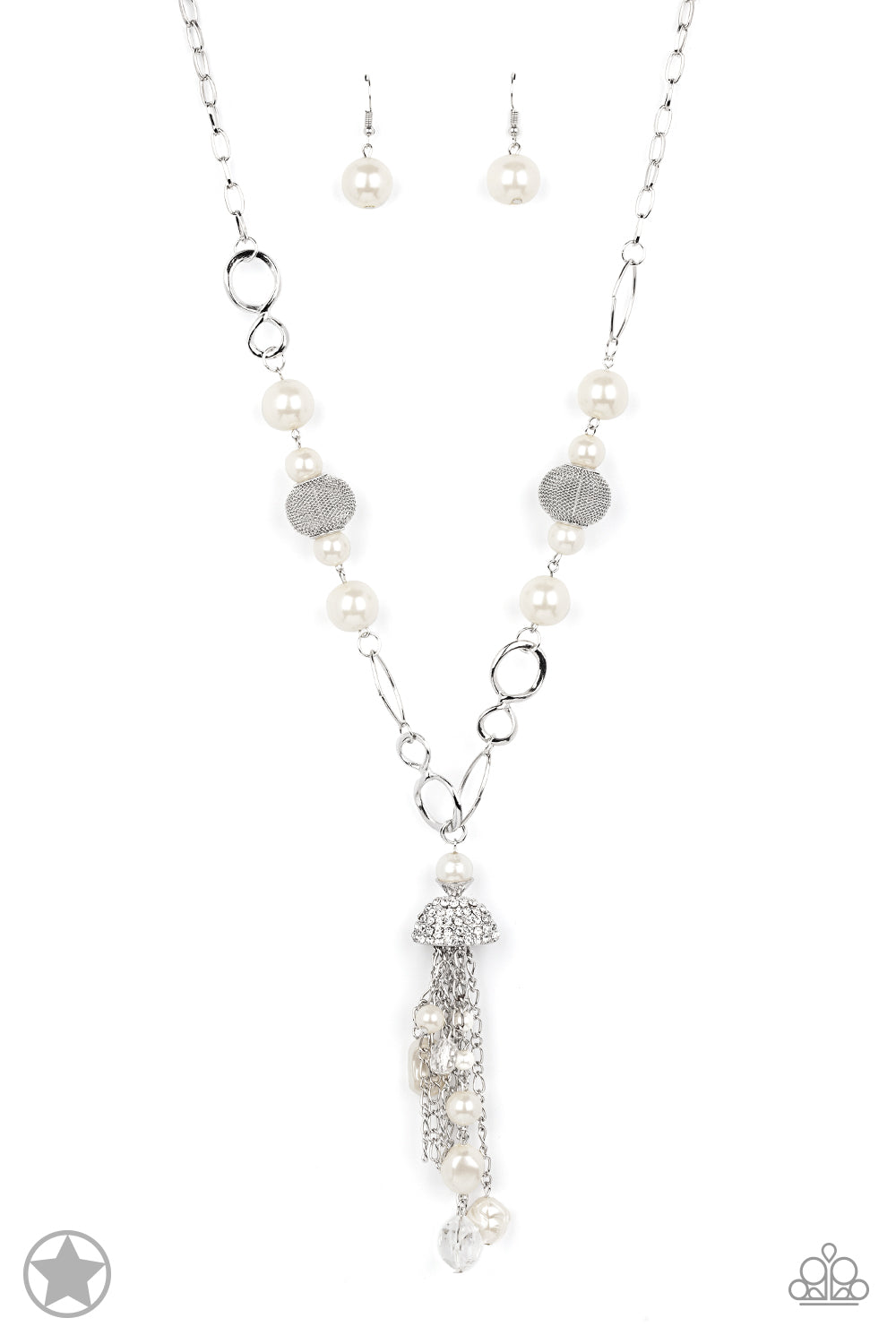 Paparazzi Necklaces - Designated Diva - White