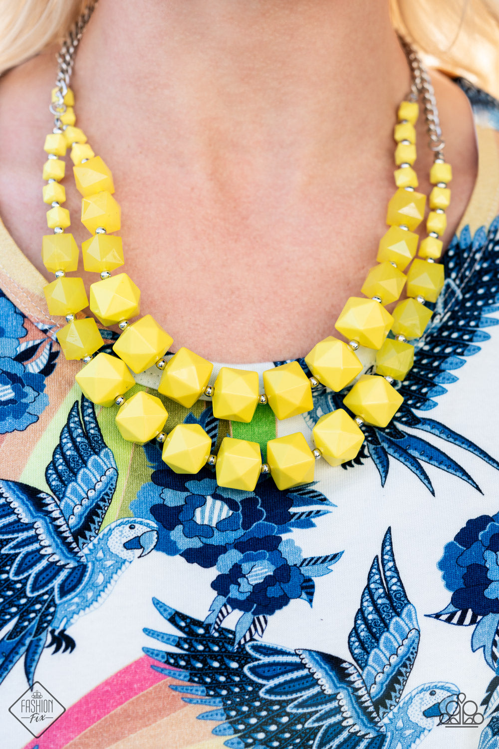 Paparazzi Necklaces - Summer Excursion - Yellow - Fashion Fix Glimpses of Malibu
