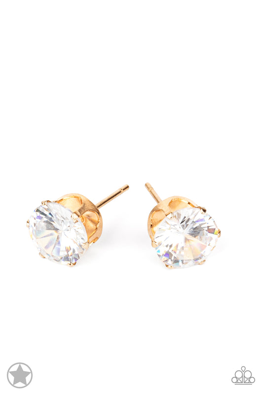 Paparazzi Earrings - Just in Timeless - Gold