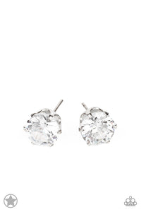 Paparazzi Earrings - Just In Timeless - White