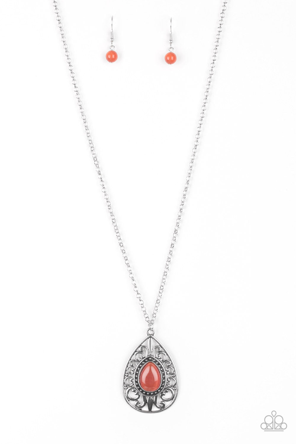 Paparazzi Necklaces - Modern Majesty - Orange