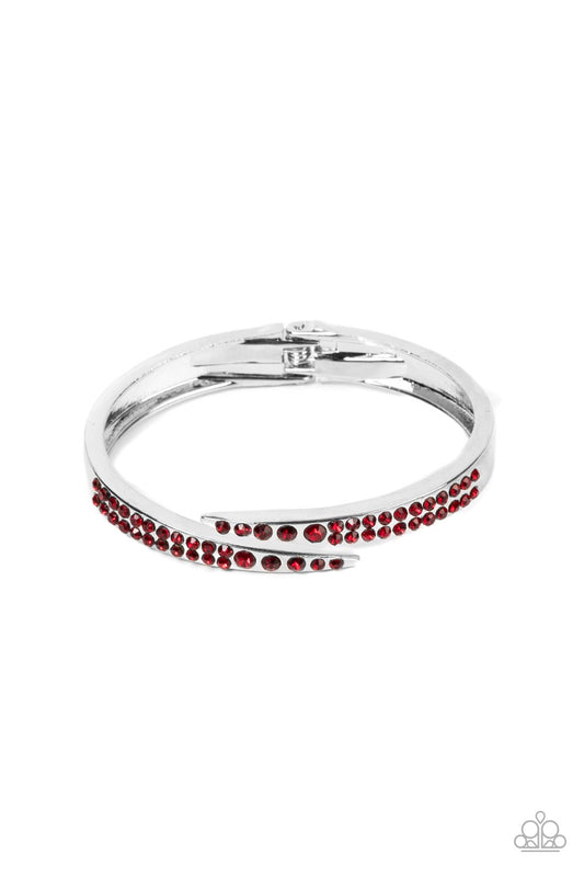 Paparazzi Bracelets - Sideswiping Shimmer - Red