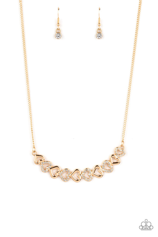 Paparazzi Necklaces - Sparkly Suitor - Gold