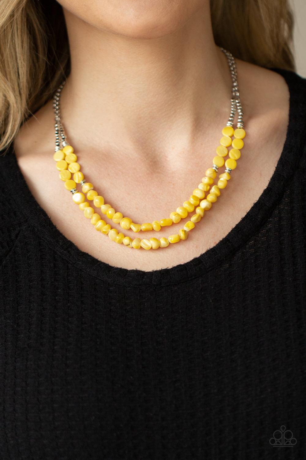 Paparazzi Necklaces - Staycation Status - Yellow