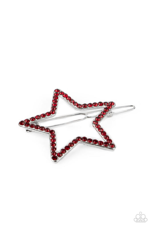 Paparazzi Hair Accessories - Stellar Standout - Red