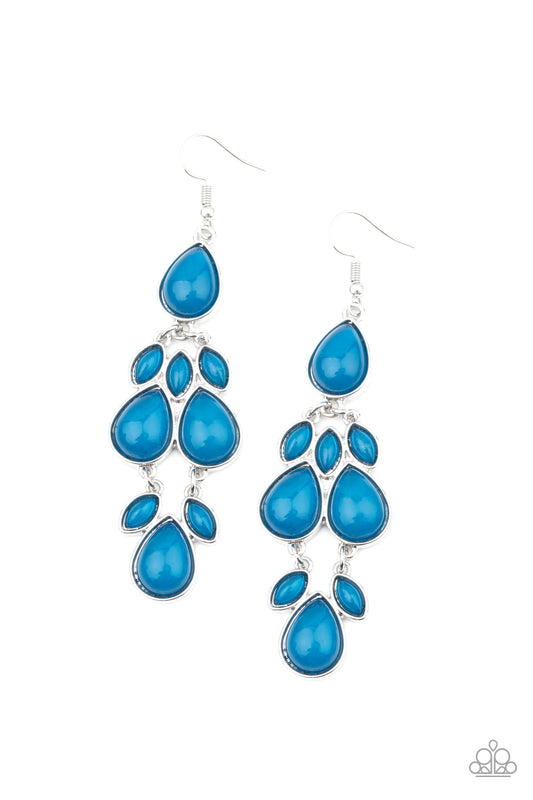 Paparazzi Earrings - Superstar Social - Blue