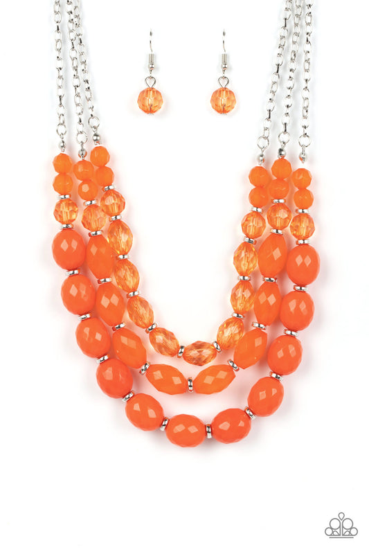 Paparazzi Necklaces - Tropical Hideaway - Orange