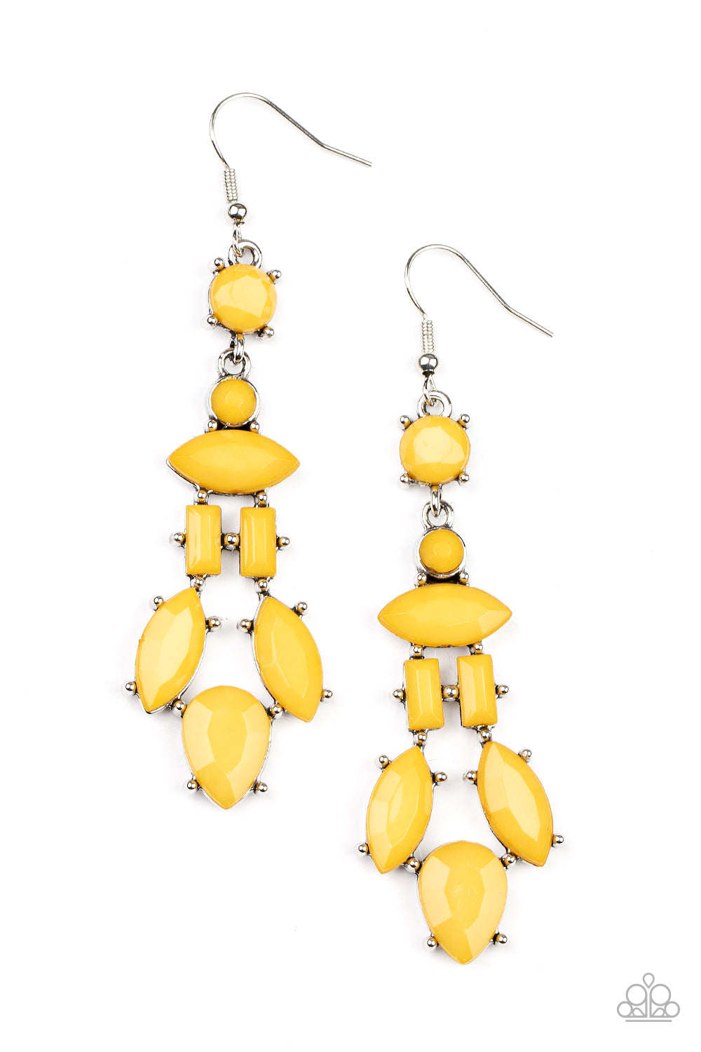Paparazzi Earrings - Visually Vivacious - Yellow