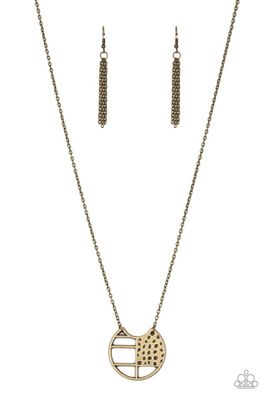 Paparazzi Necklaces - Abstract Aztec - Brass