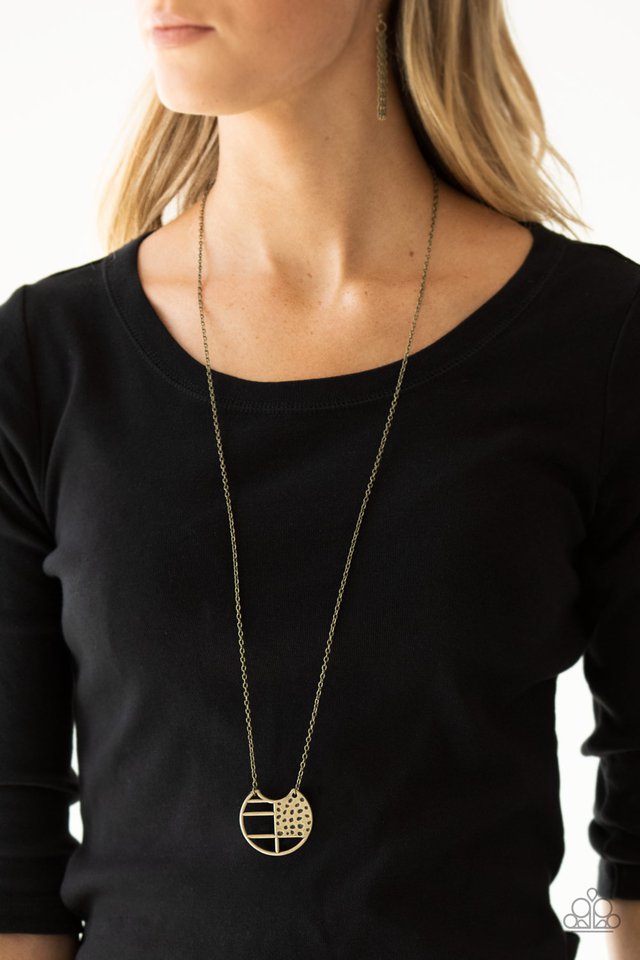 Paparazzi Necklaces - Abstract Aztec - Brass