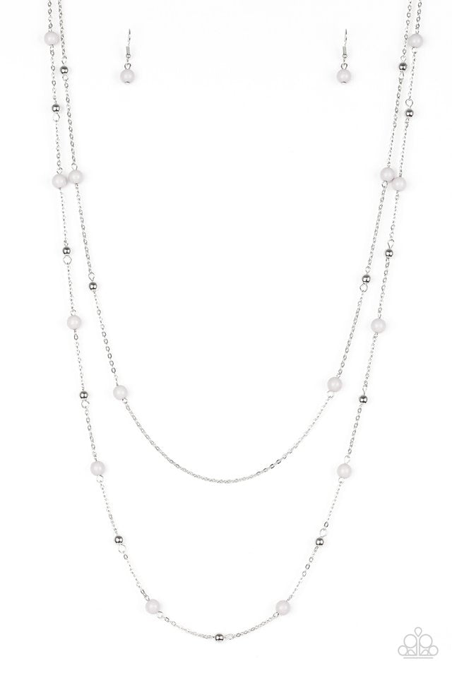Paparazzi Necklaces - Beach Party Pageant - Silver