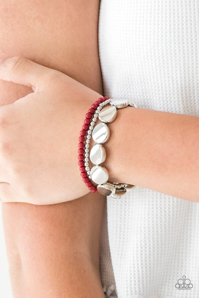 Paparazzi Bracelets - Beyond the Basics - Red