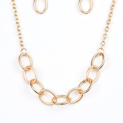 Paparazzi Necklaces - Boldly Bronx - Gold