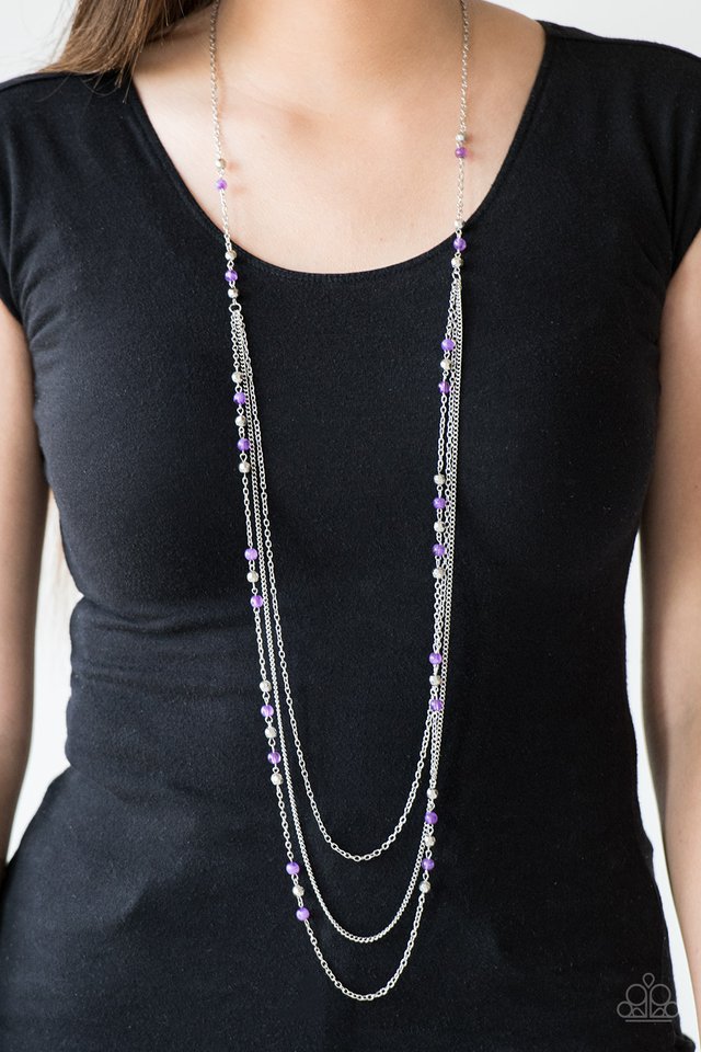 Paparazzi Necklaces - Colorful Cadence - Purple