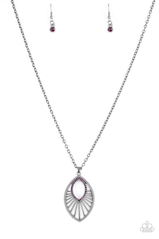 Paparazzi Necklaces - Court Couture - Purple