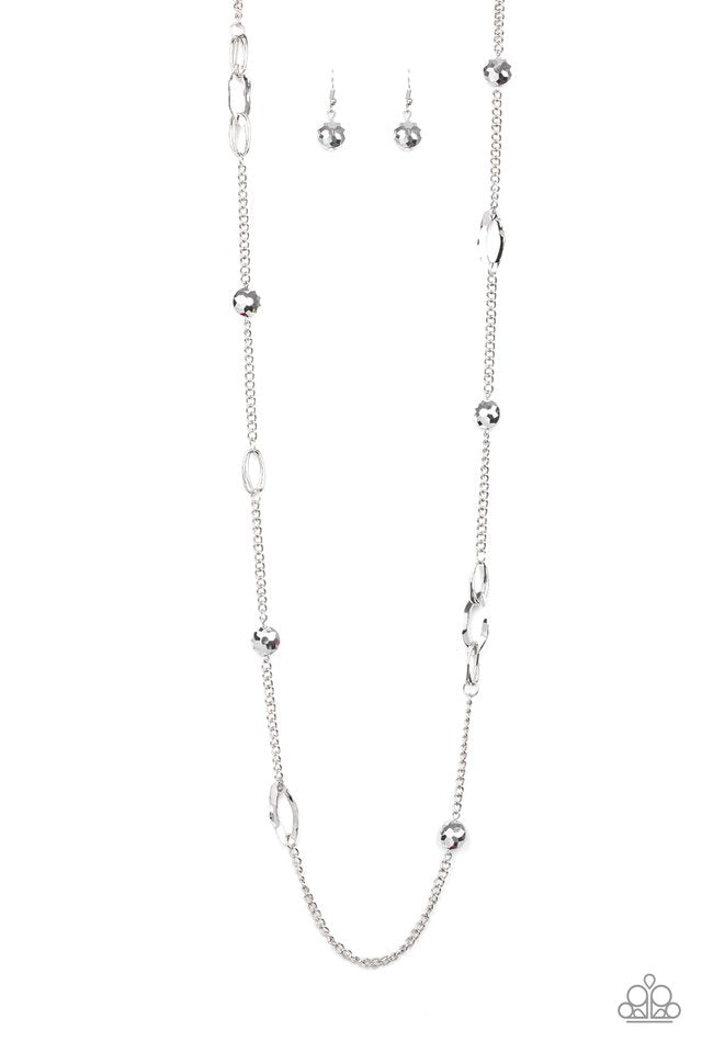 Paparazzi Necklaces - Duchess Dazzle - Silver