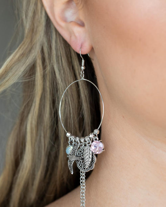Paparazzi Earrings - Tweet Dreams - Pink