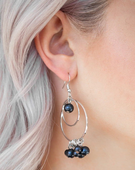 Paparazzi Earrings - New York Attraction - Blue