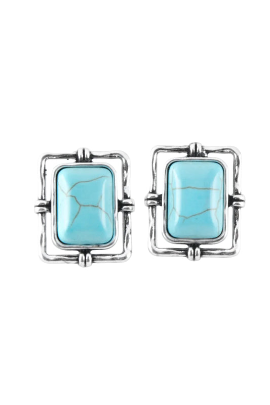 Paparazzi earring - Center STAGECOACH - Blue