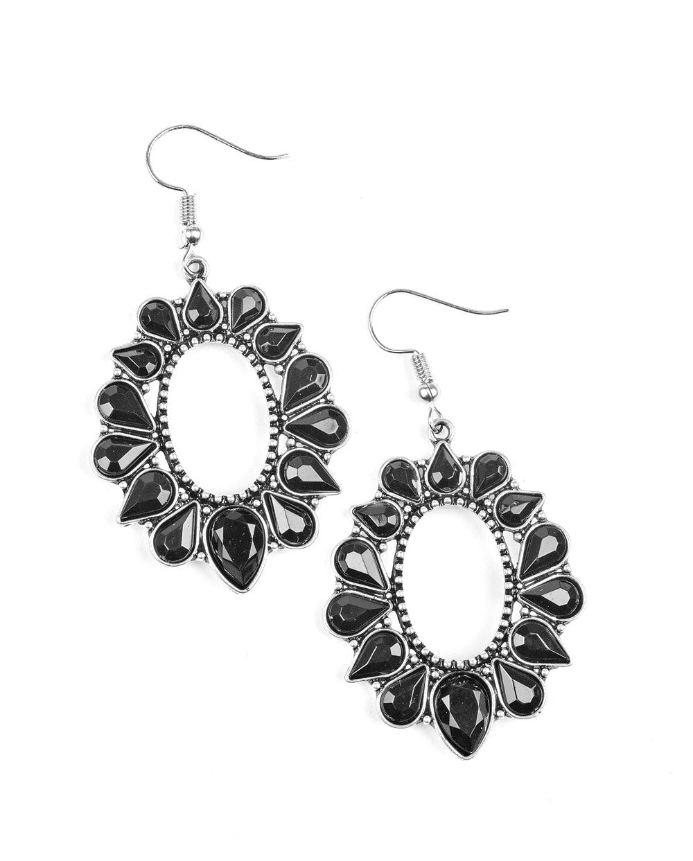 Paparazzi earring - Fashionista Flavor - Black