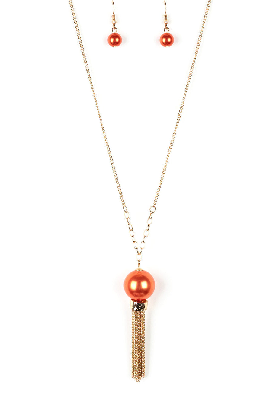 Paparazzi Necklaces - Belle of the BALLROOM - Orange