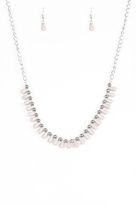 Paparazzi Necklaces - Extinct Species - Silver