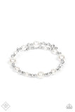 Paparazzi Bracelets - Chicly Celebrity - White - Fashion Fix Oct. 2021