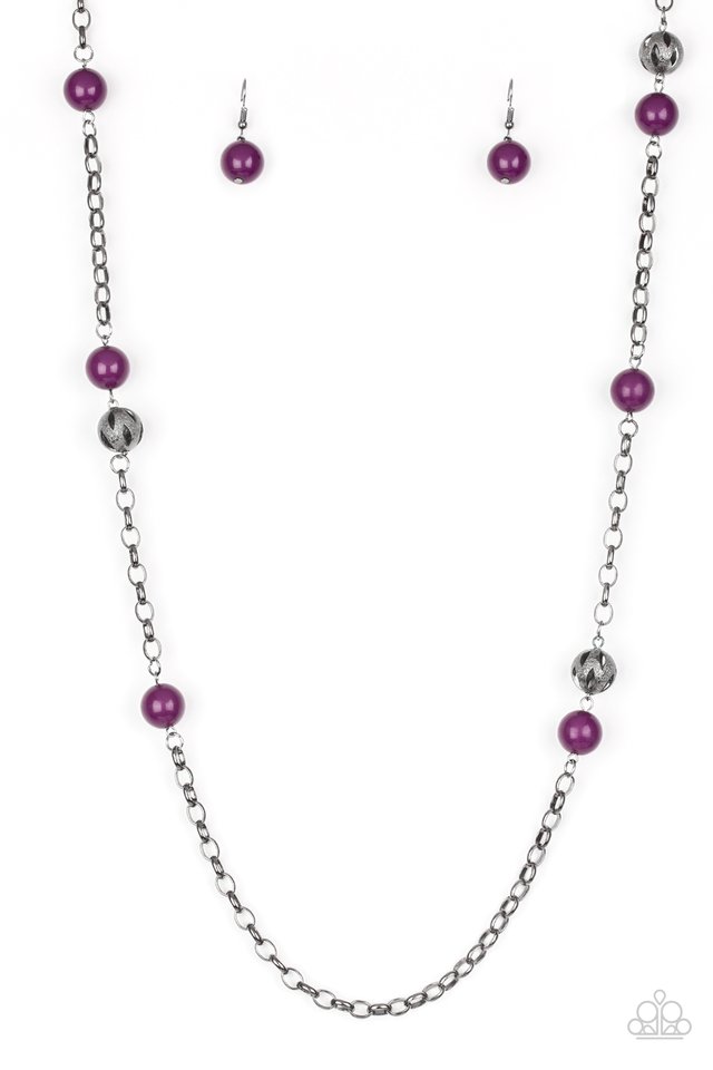 Paparazzi Necklaces - Fashion Fad - Purple