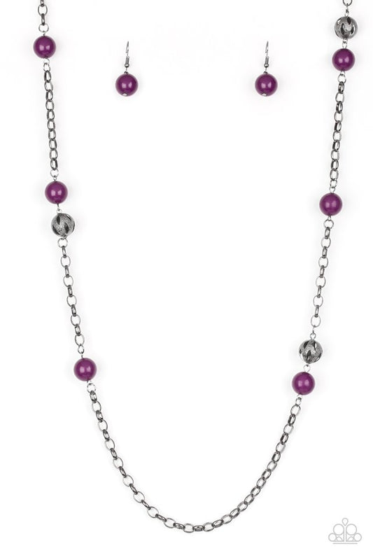 Paparazzi Necklaces - Fashion Fad - Purple