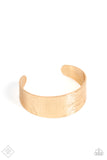 Paparazzi Bracelets - Cooly Curved - Gold - Fashion Fix September 2021