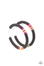 Paparazzi Earrings - Colorfully Contagious - Black