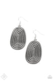 Paparazzi Earrings - Desert Climate - Silver - Fashion Fix - August 2021