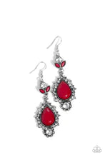 Paparazzi Earrings - Selfie-Esteem - Red
