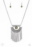 Paparazzi Necklaces - When in Roam - Green - Fashion Fix - October 2018
