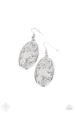 Paparazzi Earrings - High Tide Terrace - Silver- Fashion Fix - August 2021