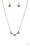 Paparazzi Necklaces- Another Love Story - Copper