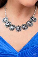 Paparazzi Necklaces - Iced Iron - Silver
